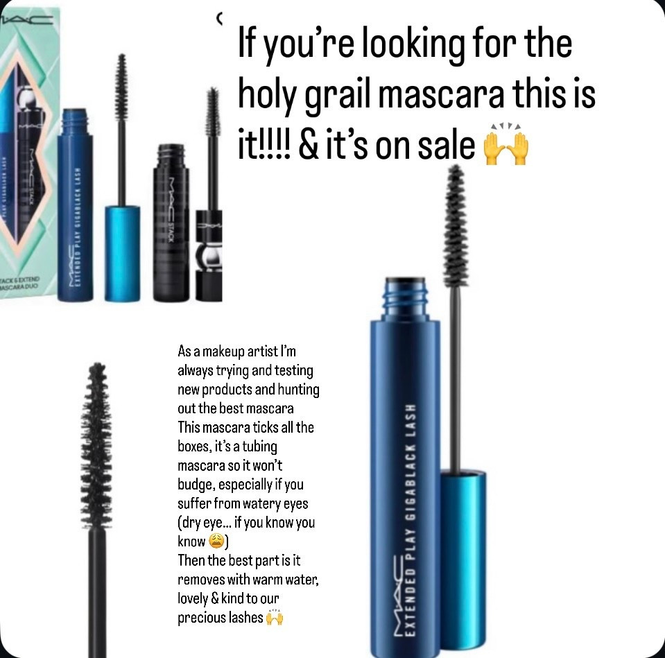 If you’re looking for the holy grail mascara this is it!!!! & it’s on sale 🙌
As a makeup artist I’m always trying and testing new products and hunting out the best mascara 
This mascara ticks all the boxes, it’s a tubing mascara so it won’t budge, especially if you suffer from watery eyes (dry eye… if you know you know 😩)
Then the best part is it removes with warm water, lovely & kind to our precious lashes 🙌



#LTKbeauty #LTKgiftguide #LTKCyberWeek