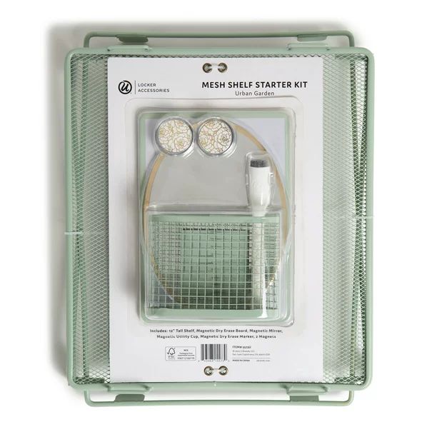 U Brands 7 Piece Locker Starter Kit, Sage Green Urban Garden, 5739U - Walmart.com | Walmart (US)