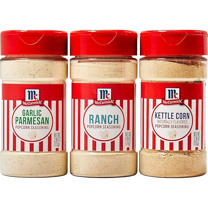 McCormick Popcorn Seasoning Variety Pack (Garlic Parmesan, Ranch, and Kettle Corn), 3 count | Amazon (US)