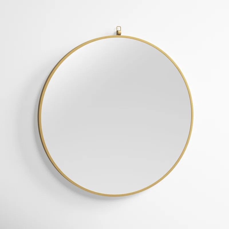Cassie Round Metal Wall Mirror | Wayfair North America