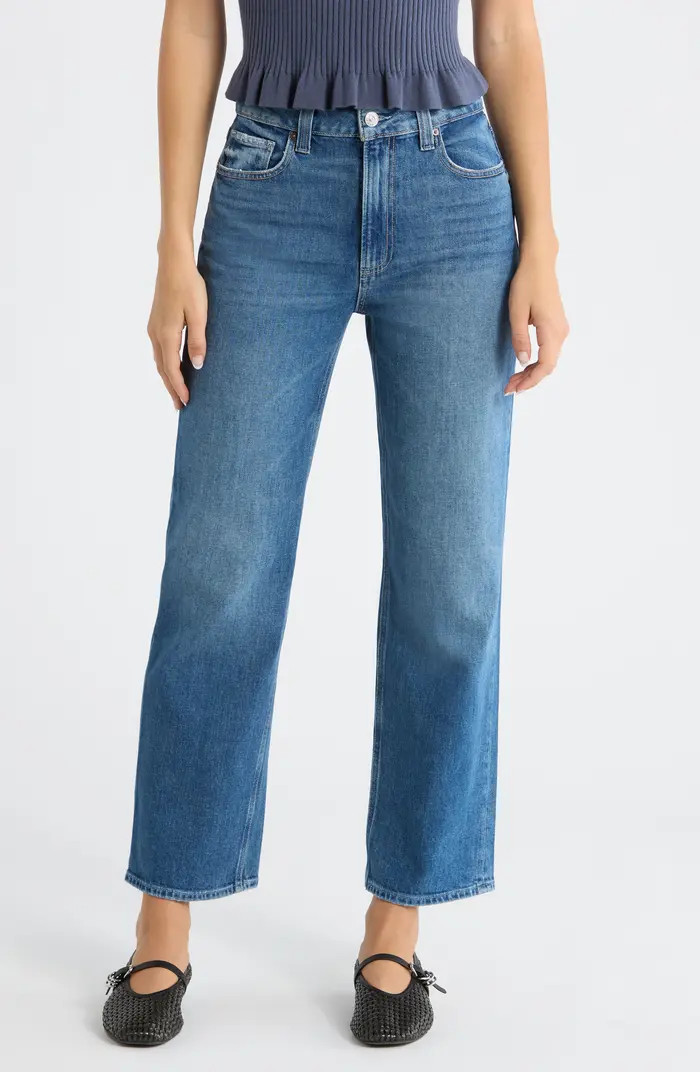 PAIGE Stevie High Waist Ankle Straight Leg Jeans | Nordstrom | Nordstrom