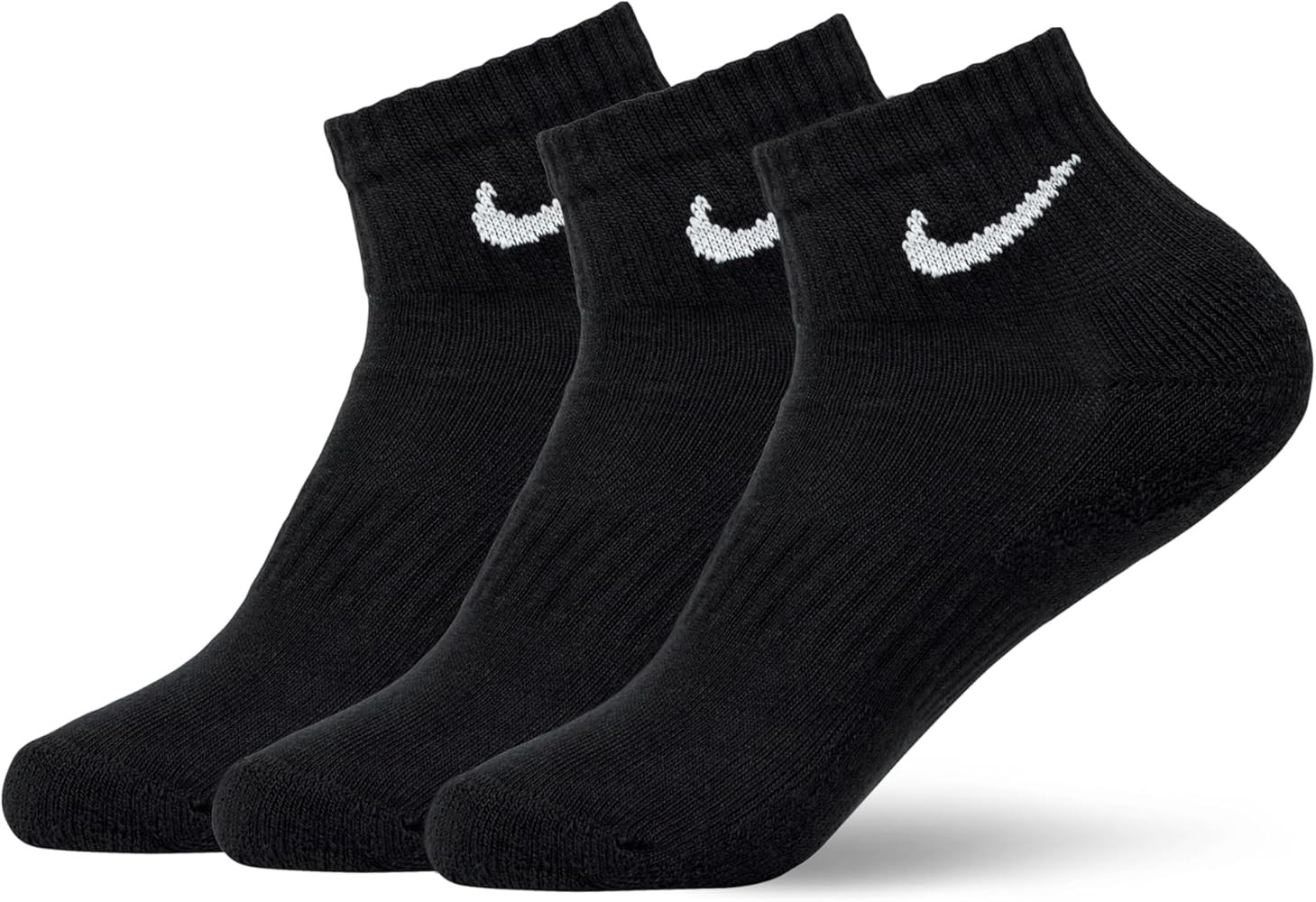 Nike Unisex Everyday Cushioned Training Ankle Socks (3 Pairs), Black/White, Medium at Amazon Men... | Amazon (US)
