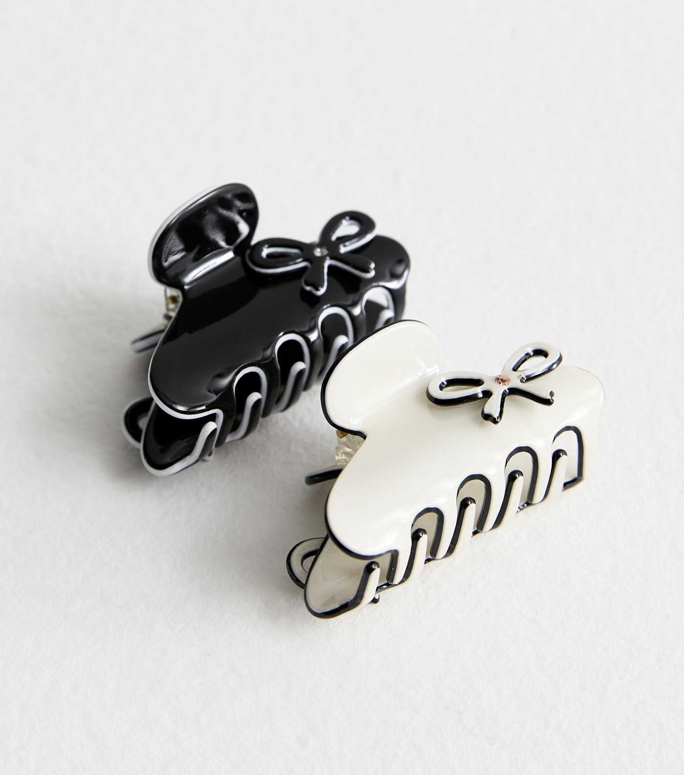 Pack Of 2 Bow Detail Hair Clips | New Look | New Look (UK)