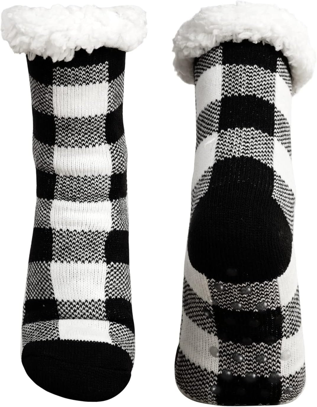 Junely Slipper Socks with Grips for Women Winter Non Slip Fuzzy Socks | Amazon (US)