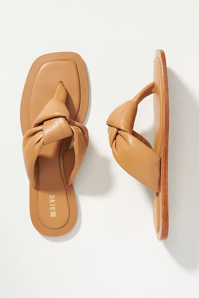 Maeve Puffy Knotted Sandals | Anthropologie (US)