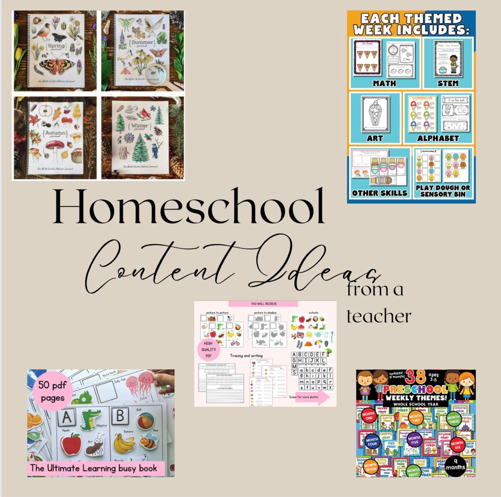 I put together some of my favorite homeschool content as a prior teacher! 
