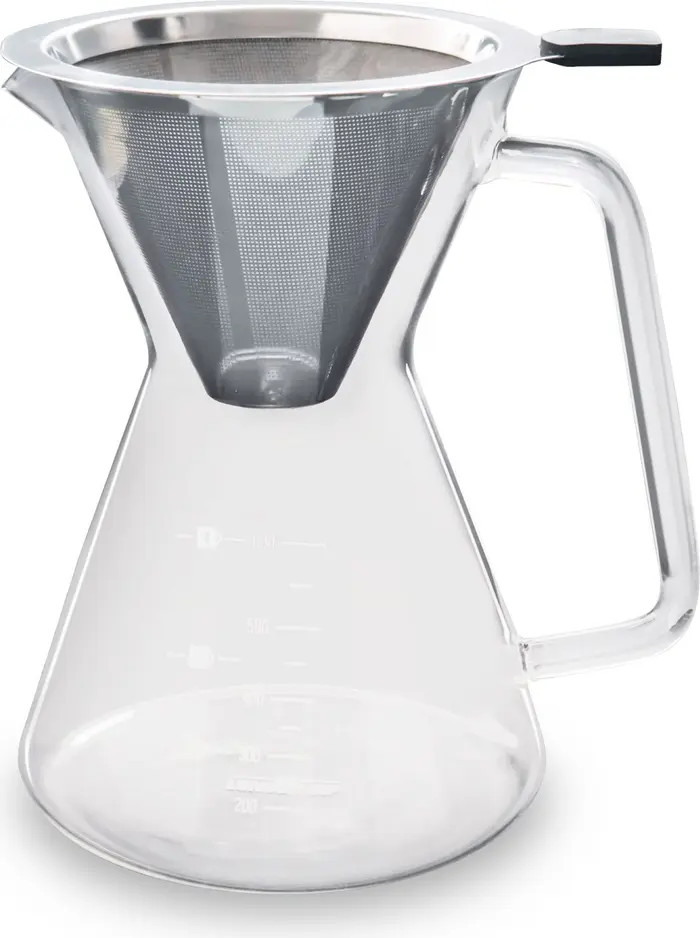 Glass Pour Over Carafe w/ Reusable Filter, 600ml | Nordstrom