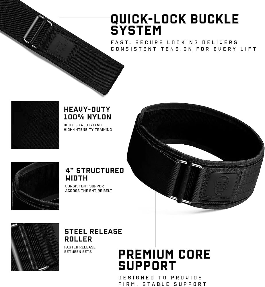 Gymreapers Quick Locking Weight Lifting Belt for Men Gym Belt for Powerlifting Deadlift Belt with... | Amazon (US)
