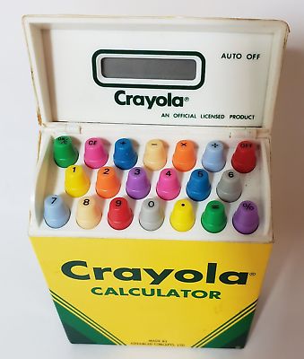 Crayola Calculator Battery Operated 1994 Vintage NOT WORKING FOR PARTS  | eBay | eBay US
