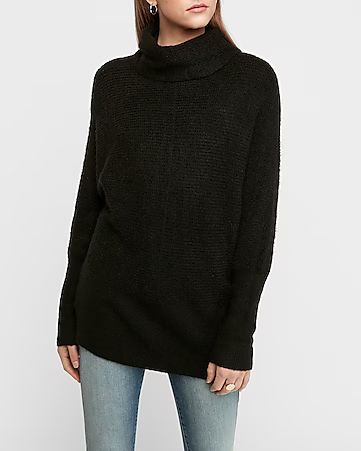 thermal wedge dolman sleeve tunic sweater | Express