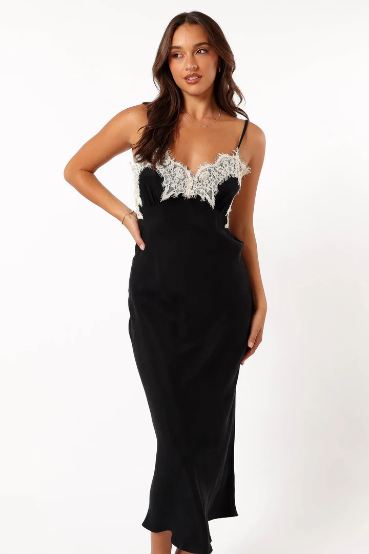 Alita Midi Dress - Black | Petal & Pup (AU)