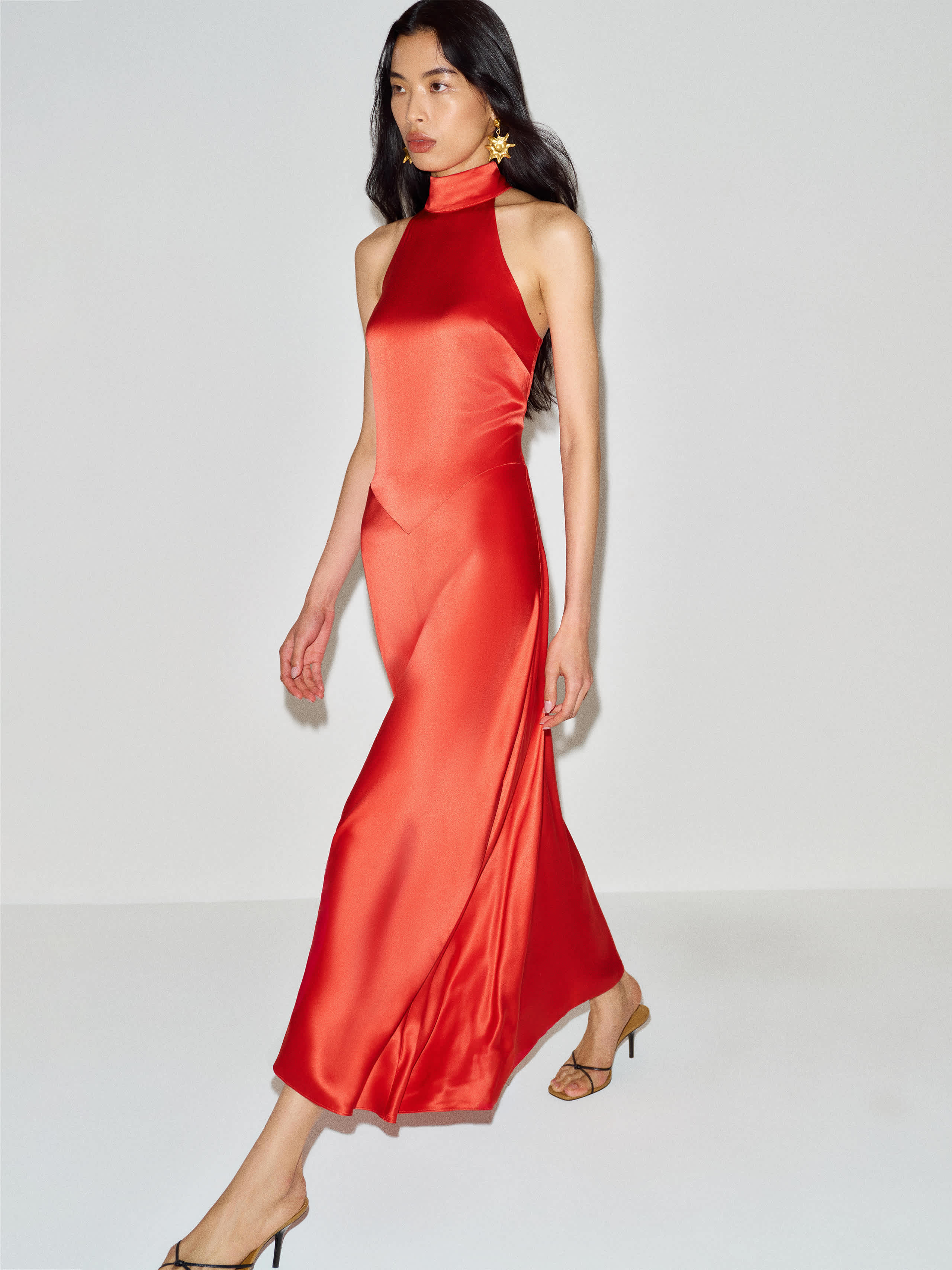 Reformation Katelyn Silk Dress Red 8 | Reformation (Global)