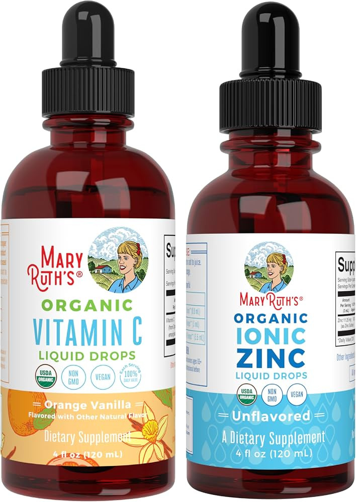 MaryRuth's Liquid Zinc Supplement and Vitamin C Drops, 2-Pack Bundle for Better Immune Health Sup... | Amazon (US)