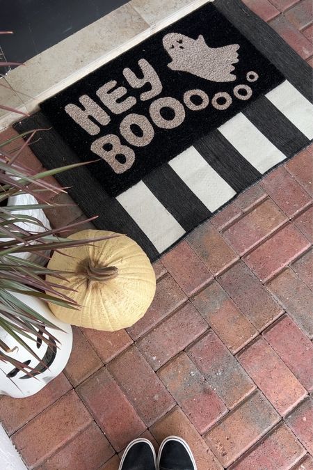 Target doormat! The striped one is from Walmart in store. #meandmrjones 

#LTKhome #LTKHalloween #LTKunder50