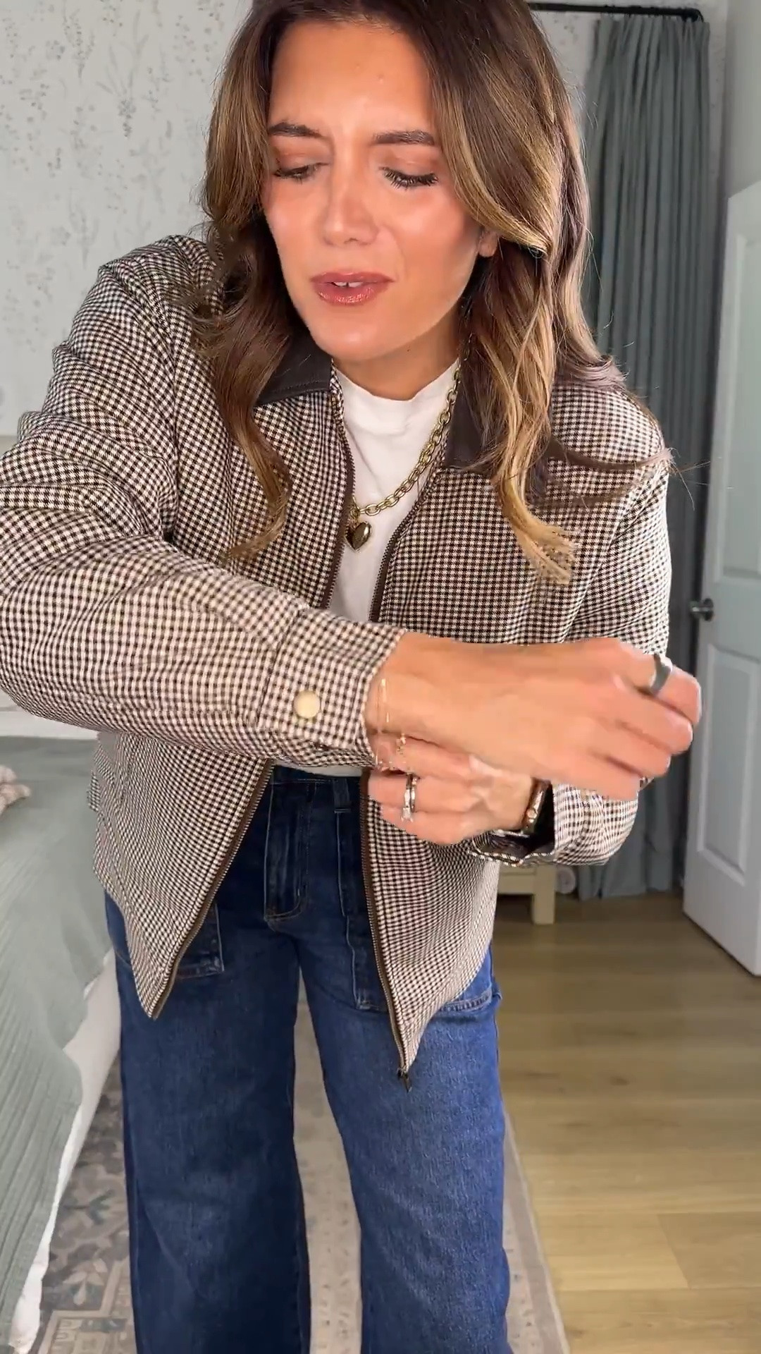 Brown plaid jacket under $35!! I’m in a small.

#LTKOver40 #LTKTall