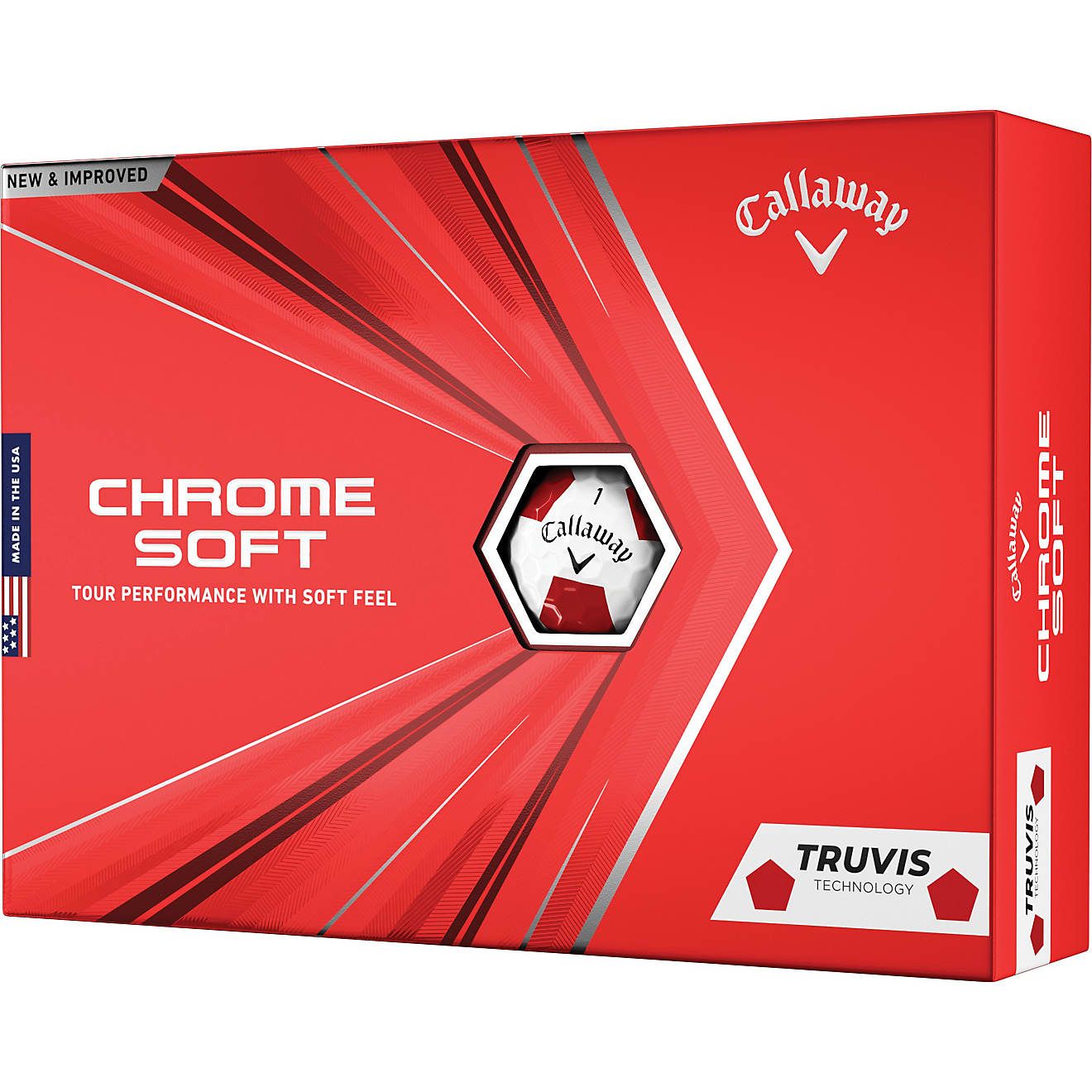 Callaway Chrome Soft Truvis 2020 Golf Balls 12-Pack | Academy | Academy Sports + Outdoors