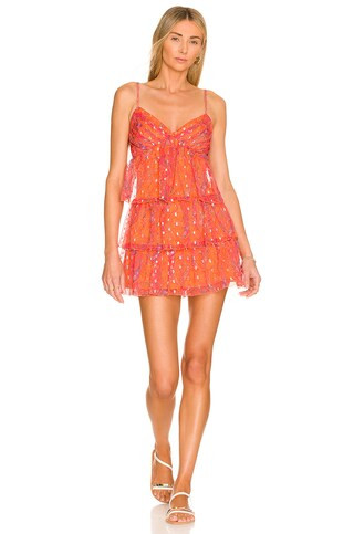 House of Harlow 1960 x REVOLVE Talula Mini Dress in Pink Paisley Multi from Revolve.com | Revolve Clothing (Global)
