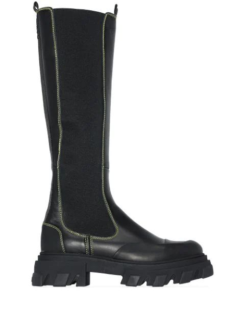 knee-high leather boots | Farfetch (UK)