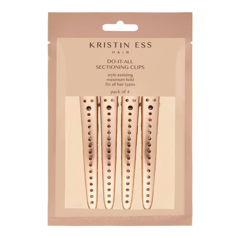 Kristin Ess Do-It-All Sectioning Clips for Hair Styling + Blow Drying - Non Slip, No Crease - 4ct | Target