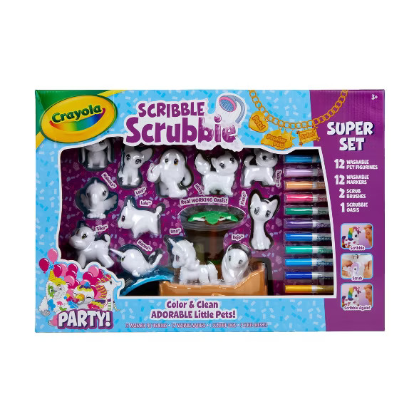 Crayola Scribble Scrubbie Pets Super Confetti Party Set | Target