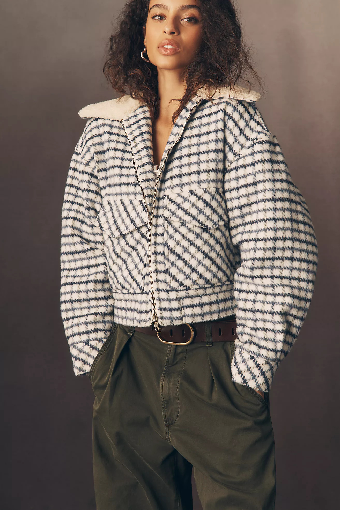 Levi's Shrunken 90s Wool Blend Jacket | Anthropologie (US)