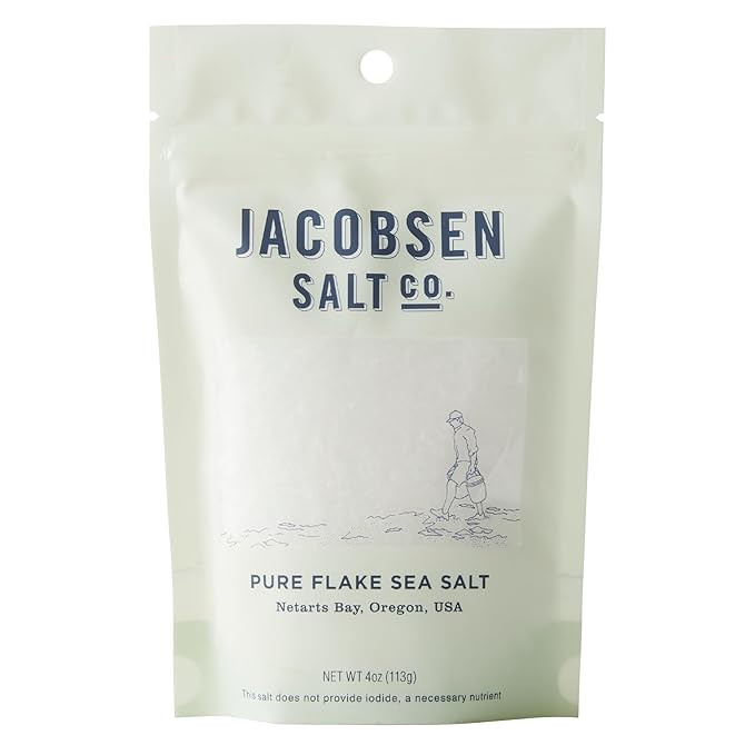 Jacobsen Salt Co. Pure Flake Sea Salt – Kosher Salt, Coarse, Non-Iodized Made in USA, Non-GMO, ... | Amazon (US)