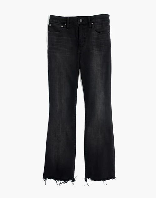 Tall Curvy Cali Demi-Boot Jeans in Berkeley Black: Chewed-Hem Edition | Madewell