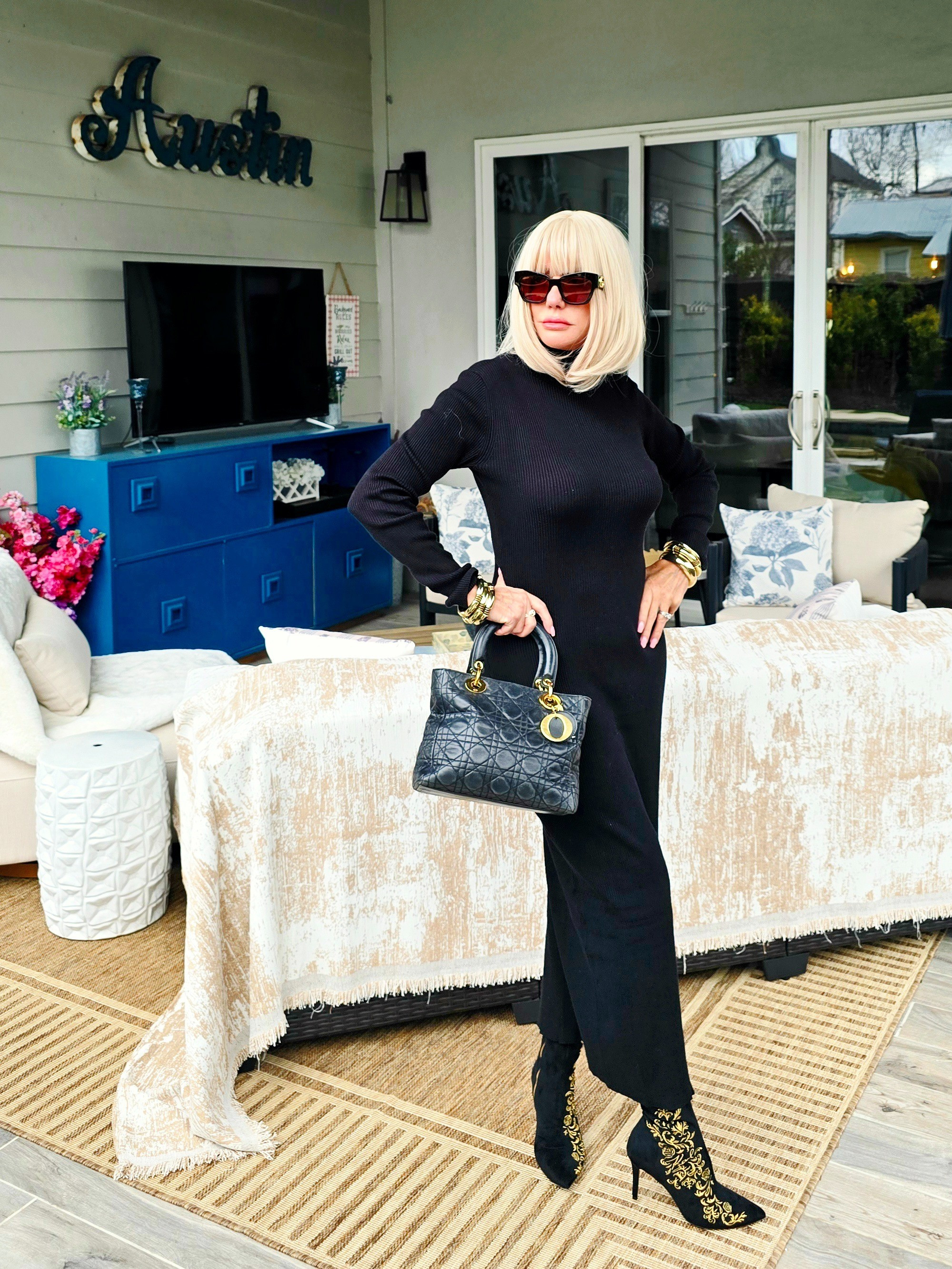 Elevated Elegance Revolve DressKarl Lagerfeld Boots Dior Bag Gucci Sunnies 

#LTKootd #LTKOver40 #LTKSeasonal