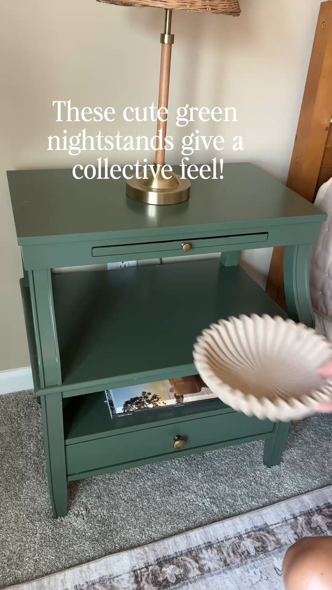 These green nightstands are proof that a small furniture update can completely transform a bedroom. 💚 Affordable, functional, and packed with character, they’re one of my favorite bedroom furniture finds.

#LTKHome