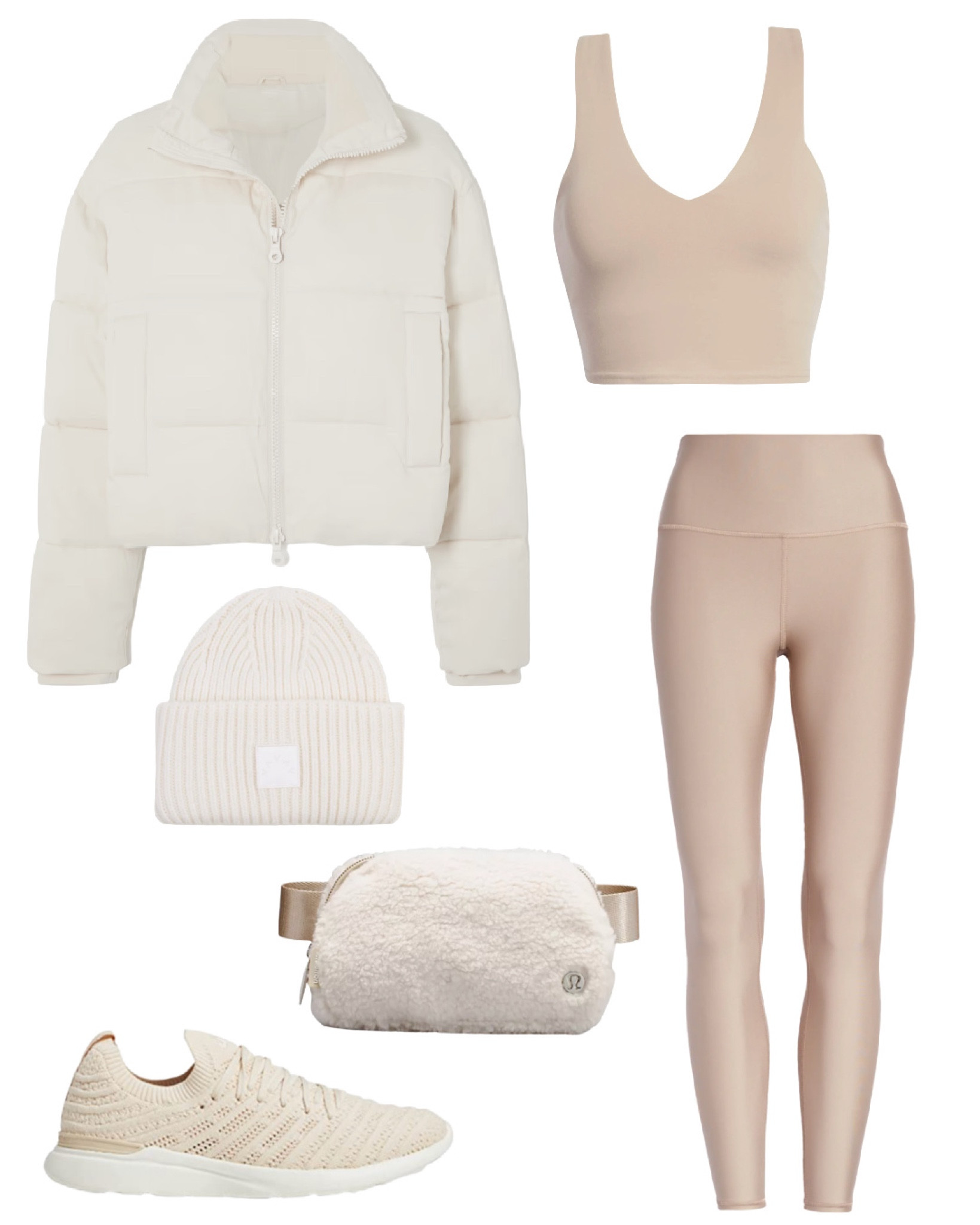 Light & bright winter activewear (& Lululemon sherpa belt bag back in stock) 🤍 These are one of my favorite styles of leggings! They have an airbrush feel and don’t ride down. I wear size S. 

#LTKSeasonal #LTKFind #LTKfit