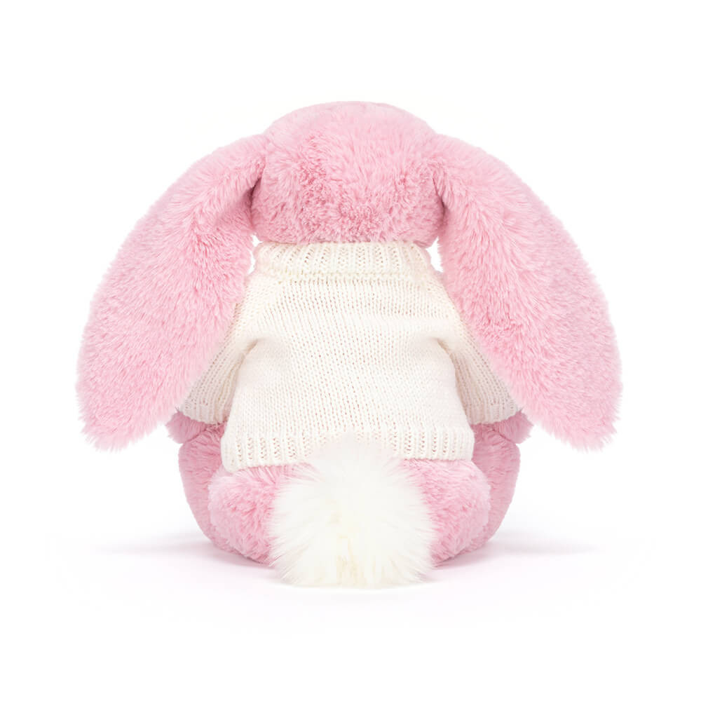 Blushkin Blossom Luxe Bunny with Personalized Cream Jumper | Jellycat US
