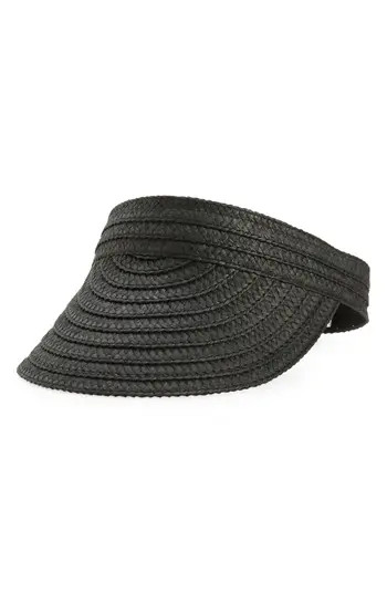 Madewell Packable Braided Straw Visor | Nordstrom | Nordstrom