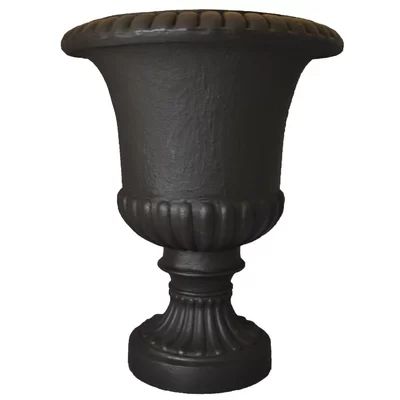 Colangelo Plastic Urn Planter (Set of 2) Fleur De Lis Living Color: Espresso | Wayfair North America