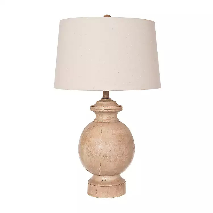 Light Brown Round Table Lamp | Kirkland's Home