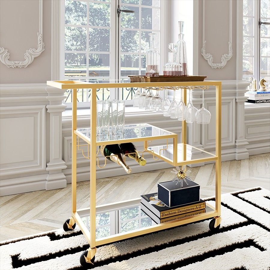 Gold Bar Cart | Walmart (US)