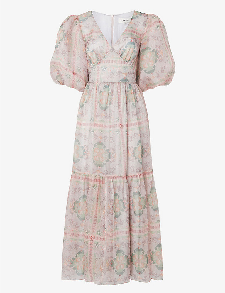 Freya abstract-print silk maxi dress | Selfridges