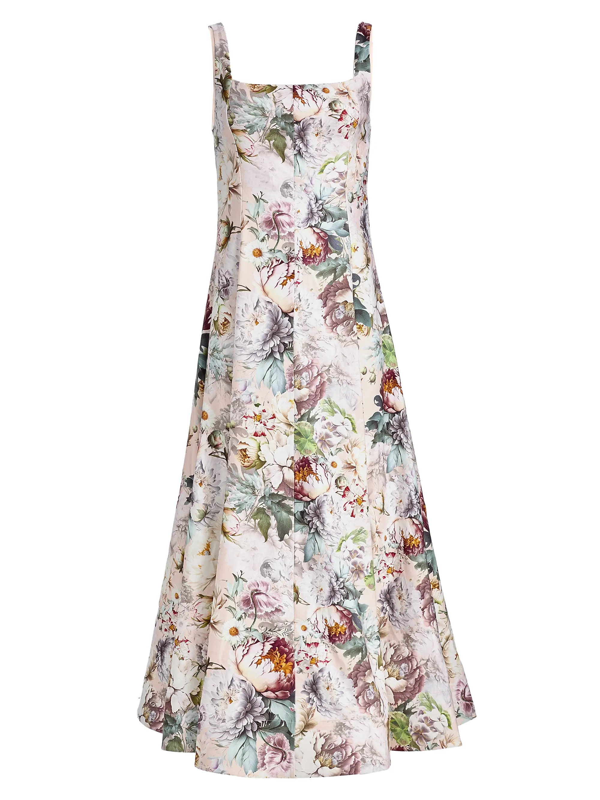 ALICE + OLIVIA Polly Floral Tie-Waist A-Line Maxi Dress | Saks Fifth Avenue | Saks Fifth Avenue
