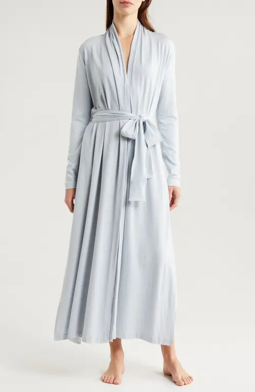 Lunya Slumberknit™ Maxi Robe in Tranquil Blue at Nordstrom, Size X-Large | Nordstrom
