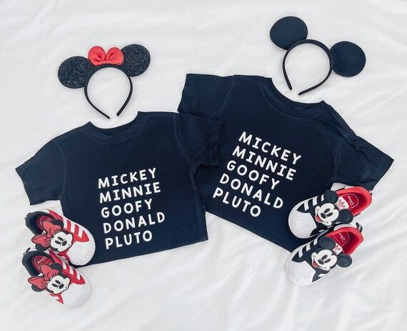 Character Names Toddler Disney Kids Tee Personalized Disney | Etsy | Etsy (US)
