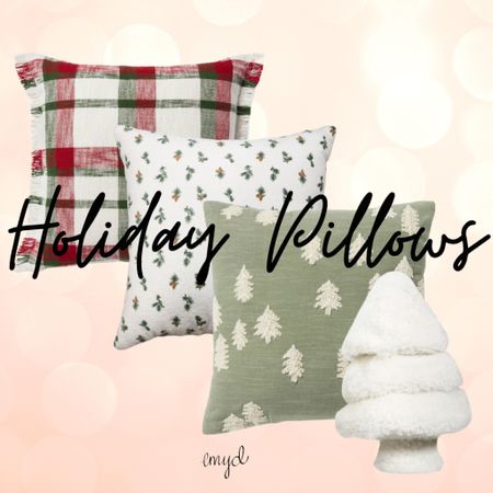 The cutest holiday pillows in time for Christmas!! 

#LTKSeasonal #LTKhome #LTKHoliday