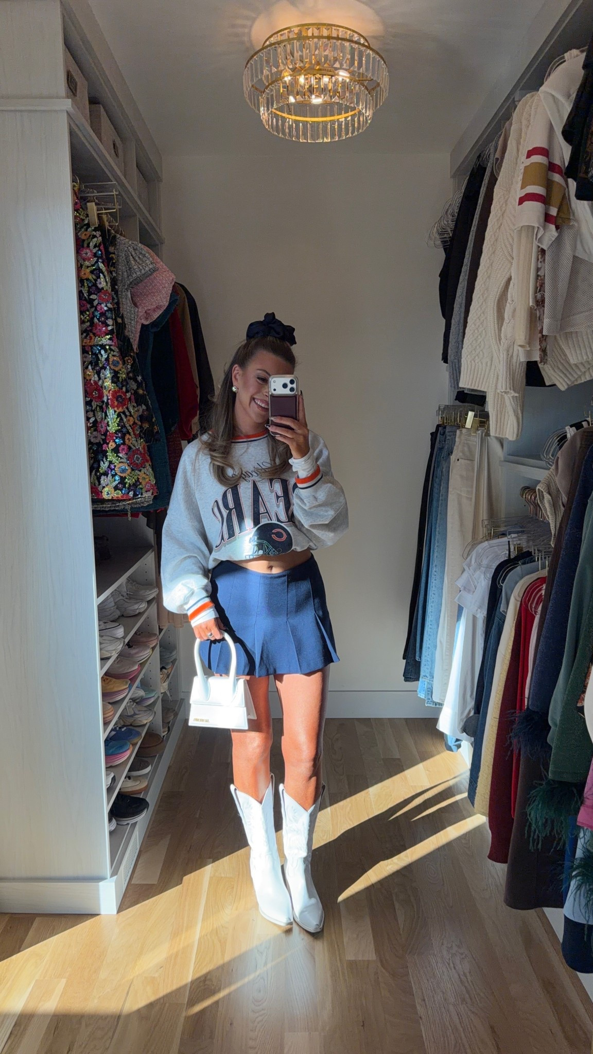 Casual everyday football game day outfit from Abercrombie 

Revolve code: tulip

Wearing small skirt
Medium sweater

Casual everyday
Fall transitional
Game day outfit
Abercrombie skort
Navy skort
NFL sweater
White boots


#LTKSeasonal #LTKFindsUnder100 #LTKParties