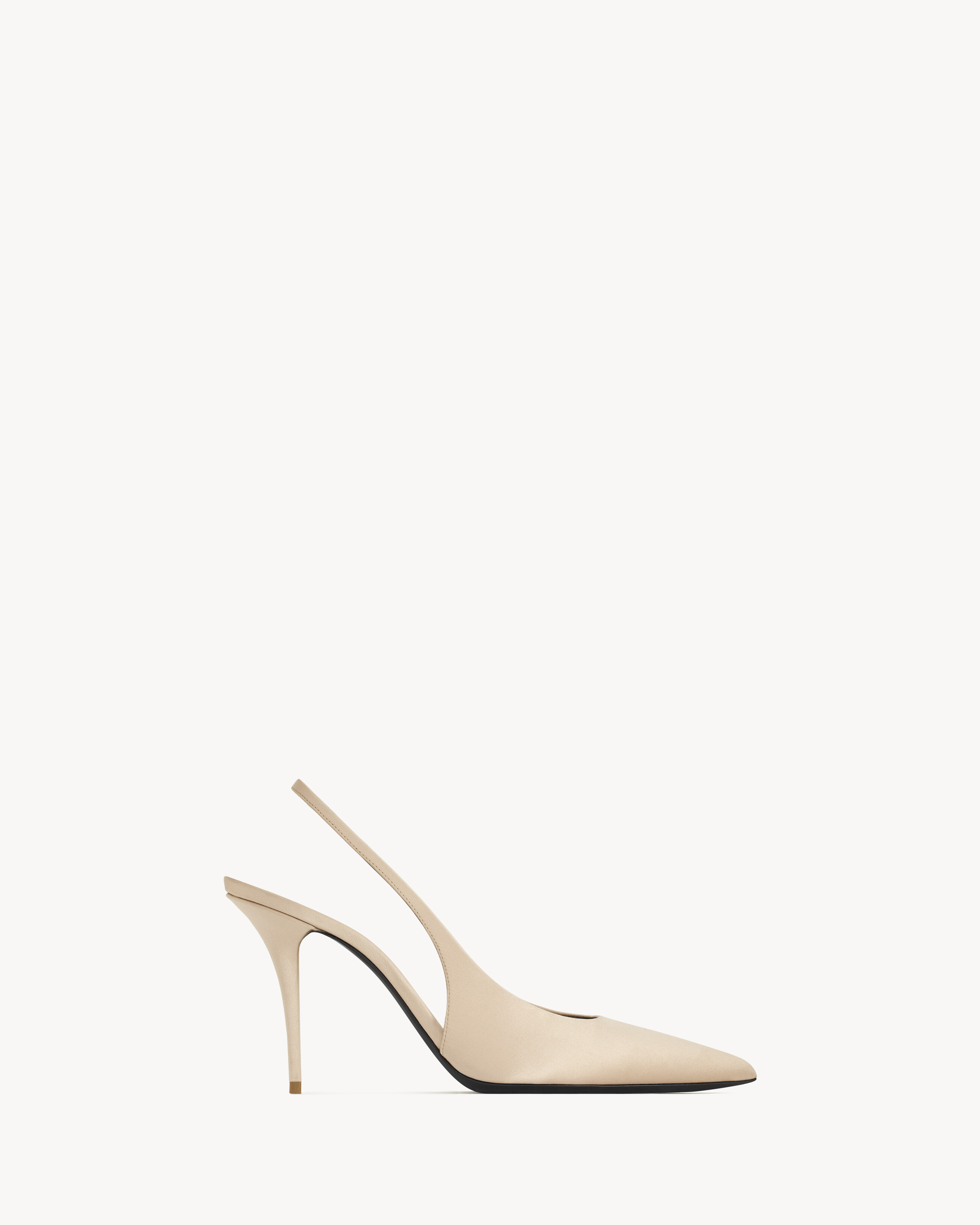 NORMA slingback pumps in satin crepe | Saint Laurent Inc. (Global)