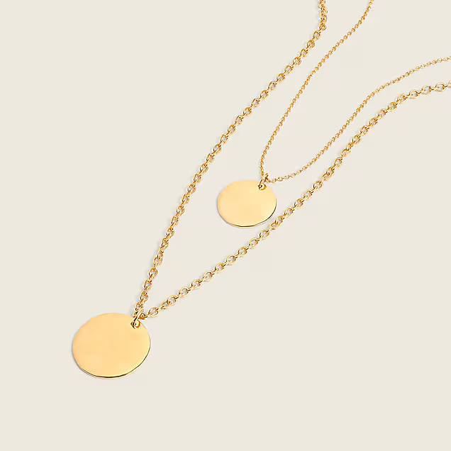 Layered coin necklace | J. Crew US