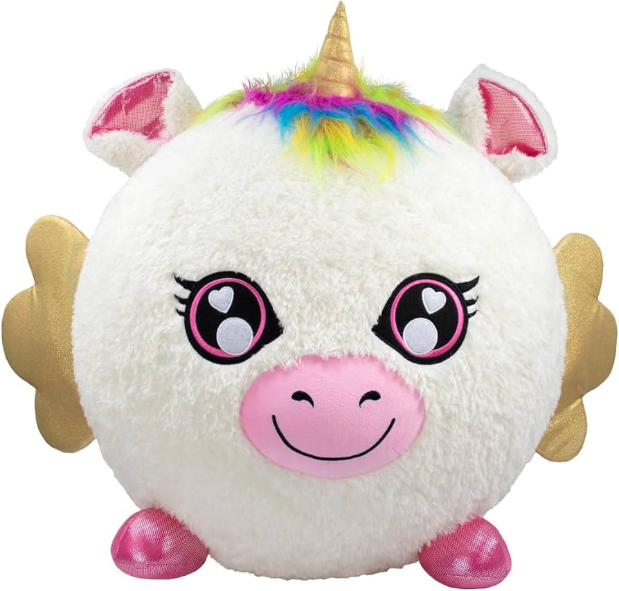 Biggies Unicorn Inflatable Plush - Fantasy Cuddly Companions, Giant Soft Squishy Toy with Pump fo... | Amazon (US)
