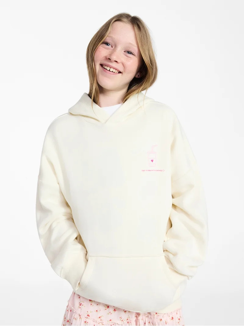 Weekend Academy Girls Graphic Hoodie, Sizes 4-18 | Walmart (US)