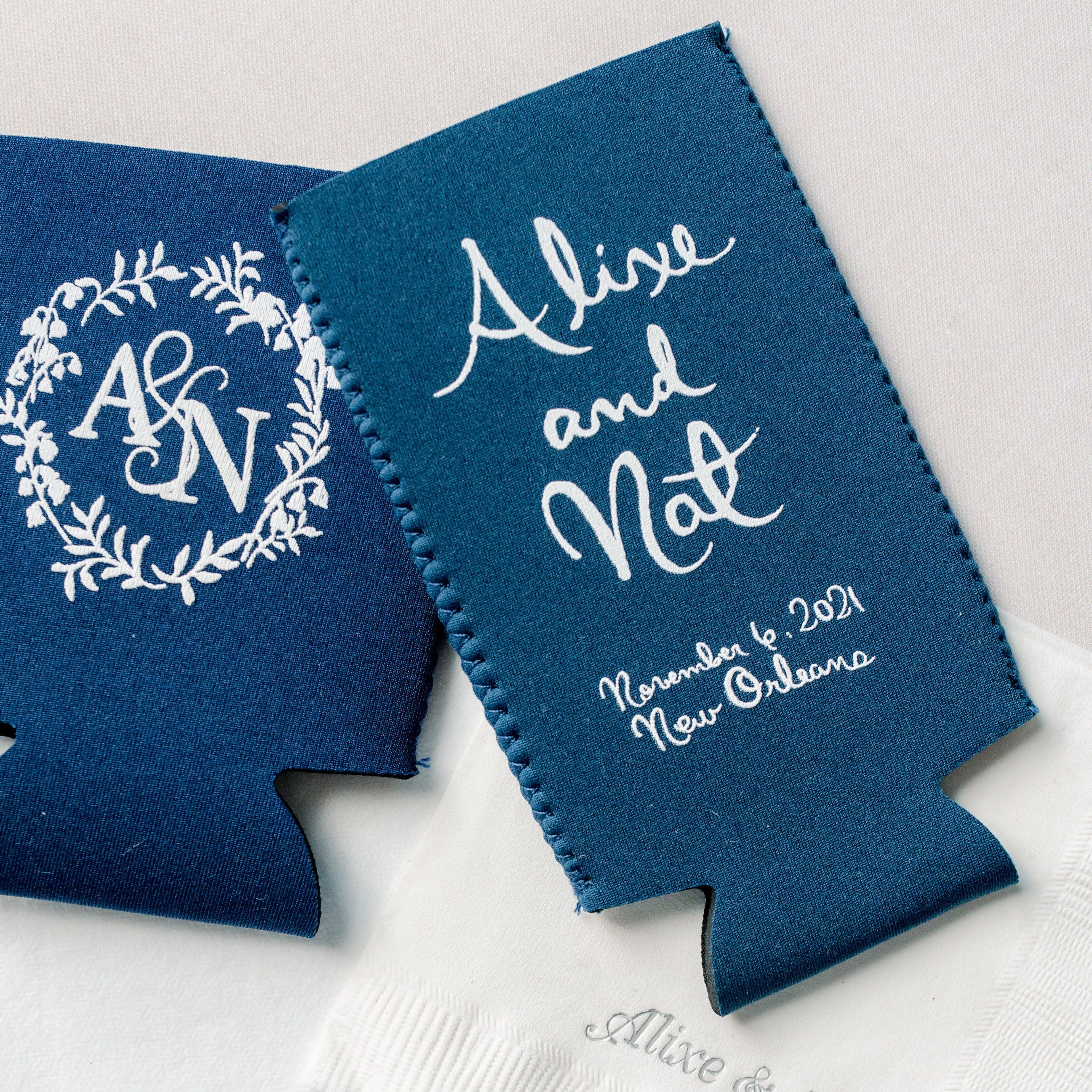 *slim neoprene can coolers, 1-color printing | The Essential Market