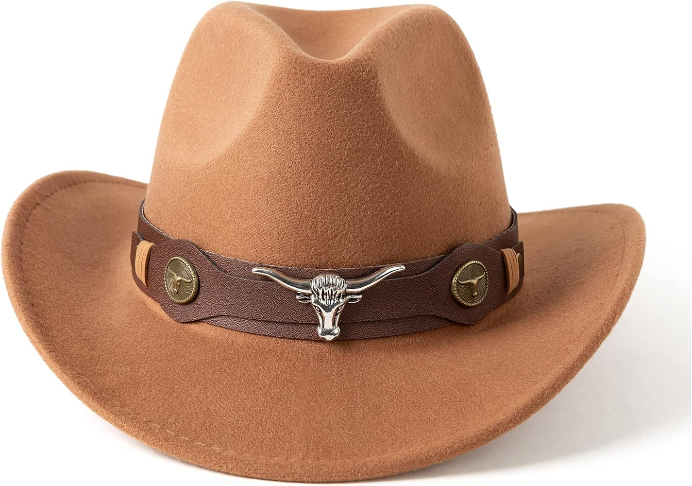 Gossifan Classic Womens Western Cowboy Cowgirl Hats with Wide Belt | Amazon (US)