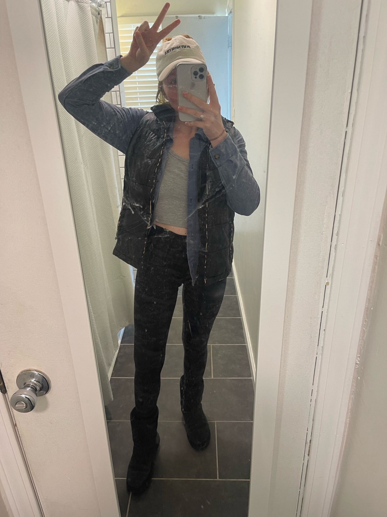Dirty mirror and unseasonably cold day

#LTKActive #LTKSeasonal #LTKFindsUnder50