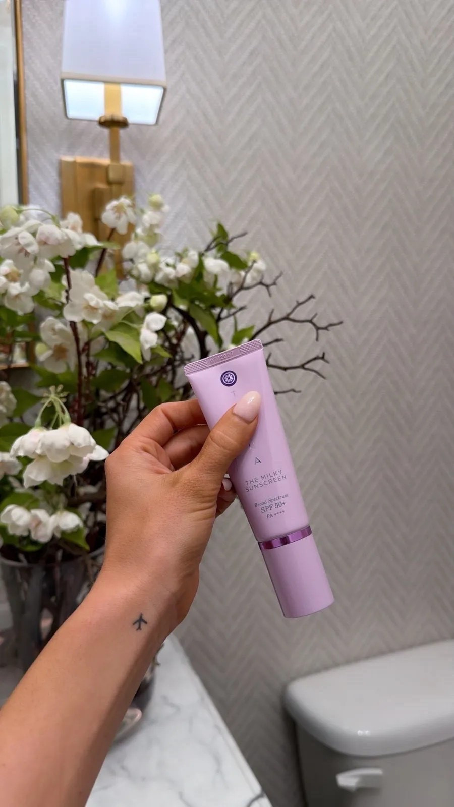 Tatcha’s milky sunscreen is one of my favorites!! So hydrating, but doesn’t feel greasy🫶🏼 

Recommendations, summer, skin care, spf, self care, seasonal, Katy roach, livingmybeststyle  

 #LTKselfcare #LTKSeasonal #LTKBeauty