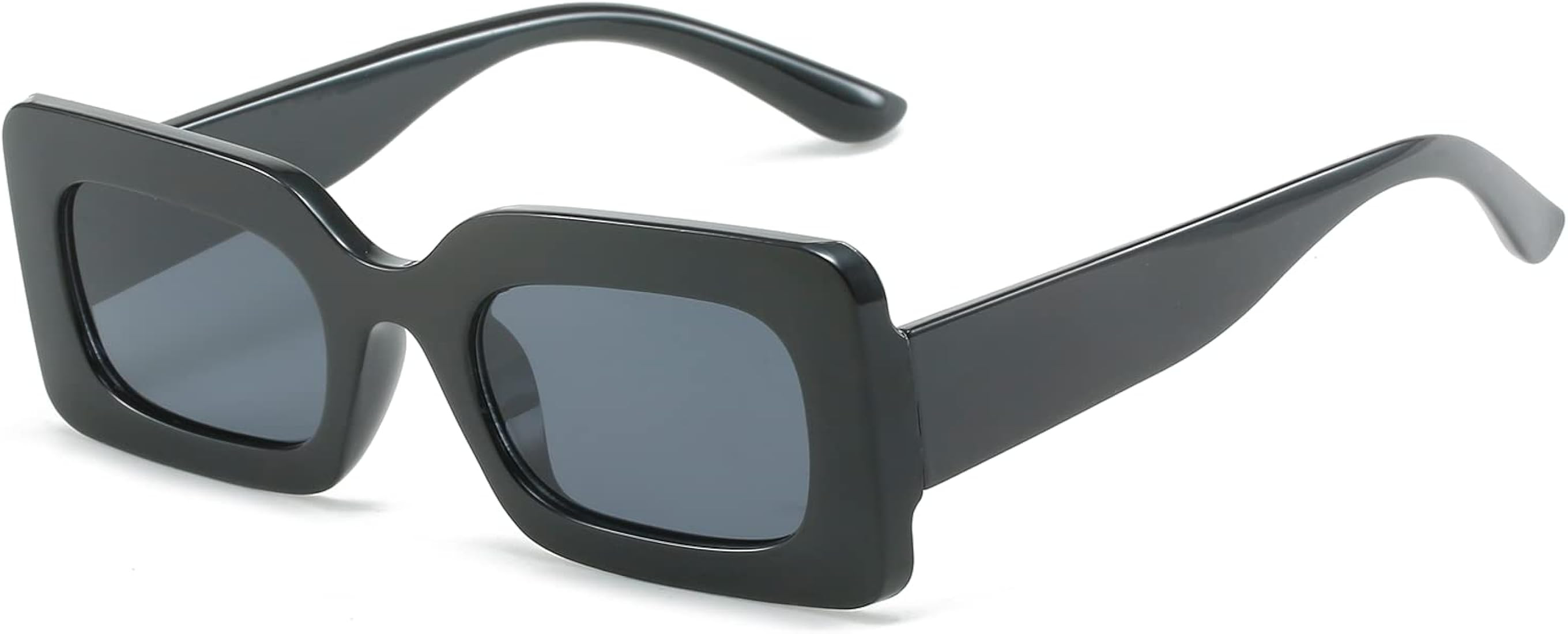 LASPOR Vintage 90s Rectangle Sunglasses Trendy Nude Square Sunglasses for Women Men | Amazon (US)